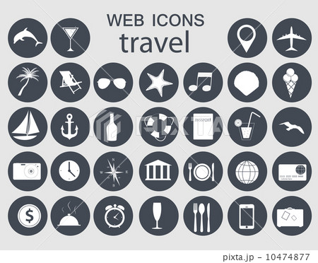 travel icons vector illustration 10474877