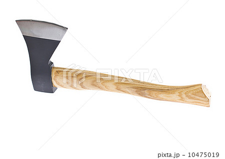Axe with Wooden Handle Isolated on White Axe with Wooden Handle Isolated on White 10475019