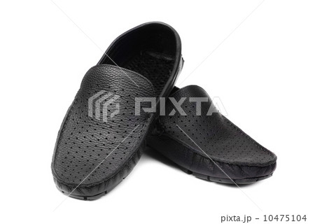 Men's black modern shoe isolated on a white background Men's black modern shoe isolated on a white background 10475104