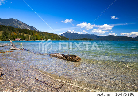 beautiful alpine lake Walchensee 10475296