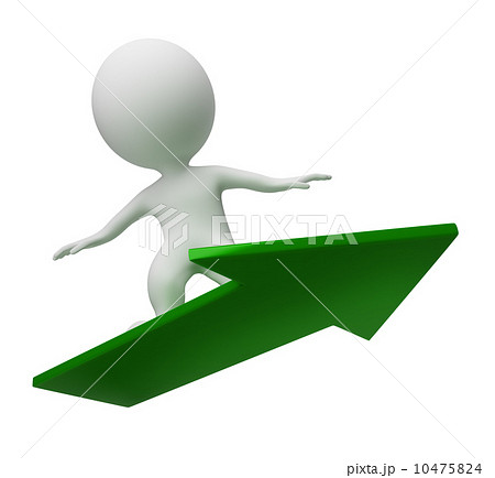 3d small people - flight on a arrow 3d small people - flight on a arrow 10475824