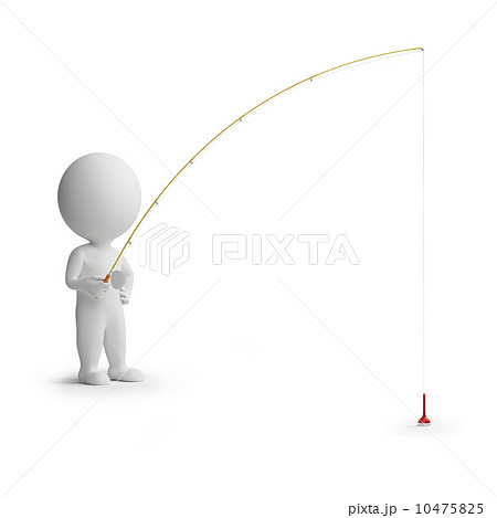 3d small people - fishing 3d small people - fishing 10475825