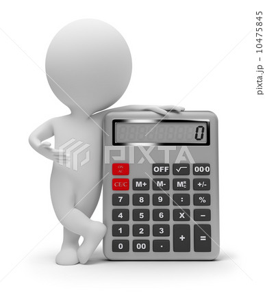3d small people - calculator 10475845