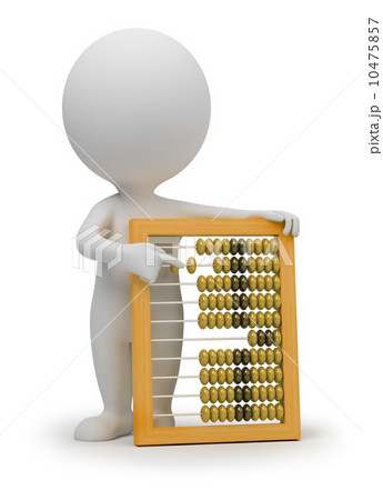 3d small people - abacus 3d small people - abacus 10475857