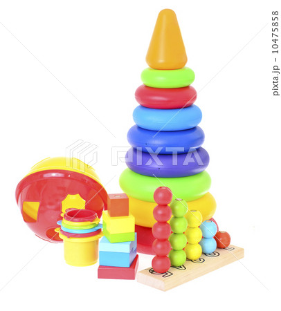Children's Toys Isolated on White Background Children's Toys Isolated on White Background 10475858