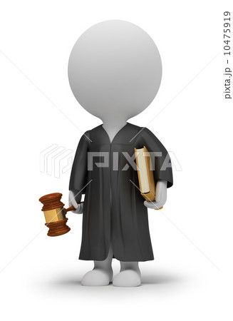 3d small people - judge 3d small people - judge 10475919