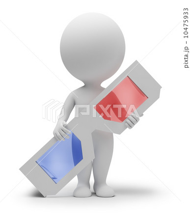 3d small people - stereoscopic glasses 10475933