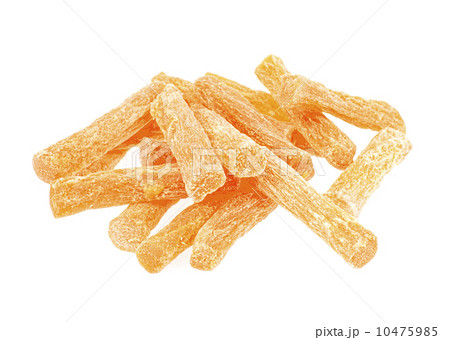 Candied Pineapple Isolated on White Background 10475985