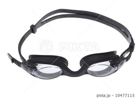 swimming goggles isolated on white 10477113
