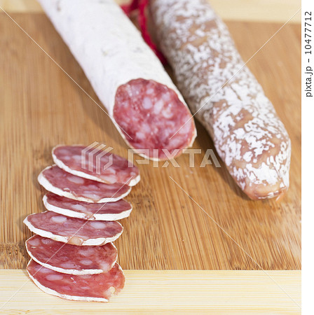 Culinary traditional spanish sausages on wooden background. Culinary traditional spanish sausages on wooden background. 10477712