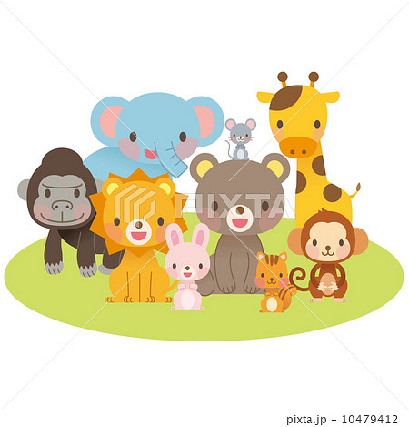 最高のイラスト画像 トップ100動物園 イラスト かわいい