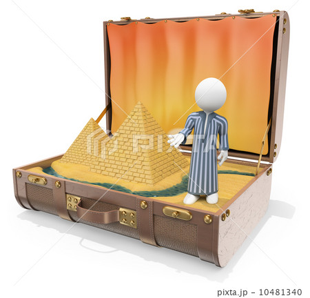 3D white people. Travel Destinations. Egypt 10481340