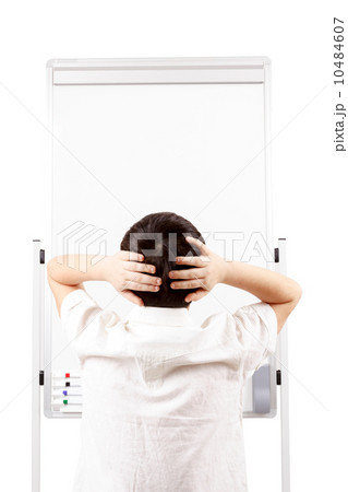 young boy student and whiteboard young boy student and whiteboard 10484607