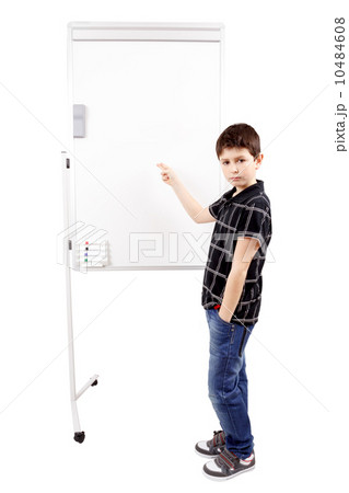 young boy student and whiteboard young boy student and whiteboard 10484608