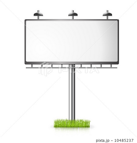 Billboard vector background with grass 10485237