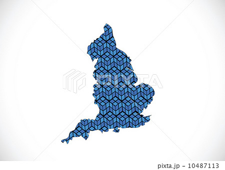 map of  England  Decorative idea design 10487113