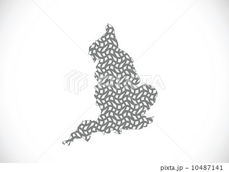 map of  England  Decorative idea design 10487141
