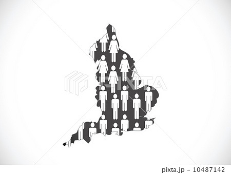 map of  England  Decorative idea design 10487142