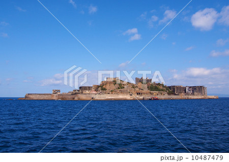 軍艦島　南東側遠景 10487479