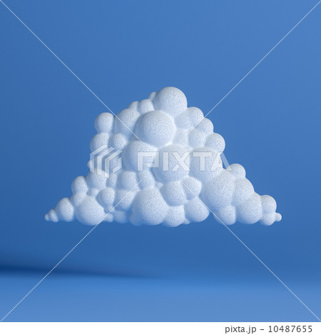White Cloud On Blue Background (Network Icon) First Version 10487655