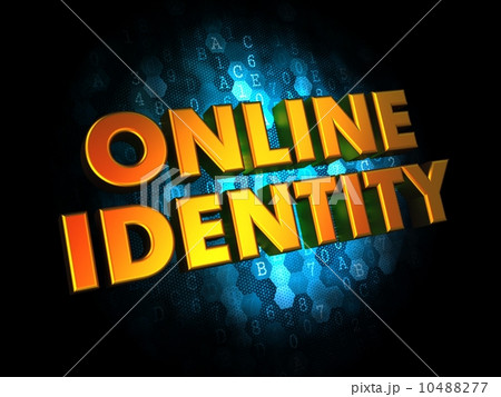 Online Identity - Gold 3D Words. Online Identity - Gold 3D Words. 10488277