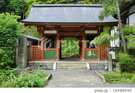京都愛宕念仏寺の総門風景 京都愛宕念仏寺の総門風景 10489040