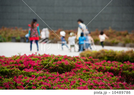 公園で遊ぶ園児たち 10489786