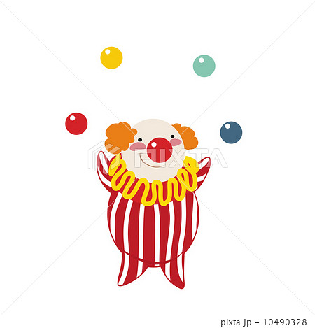 Funny clown on a white background 10490328