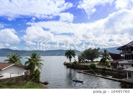 Small Boat and Lake. 10495760