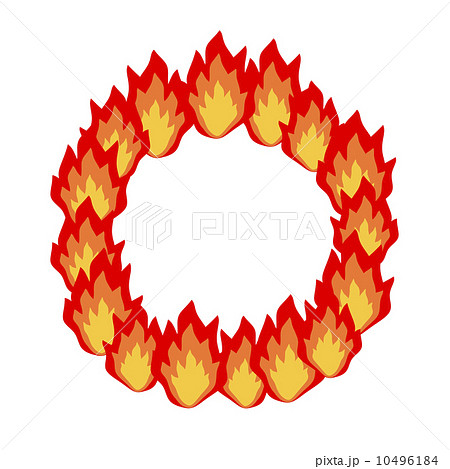 火の輪のイラスト素材 10496184 Pixta