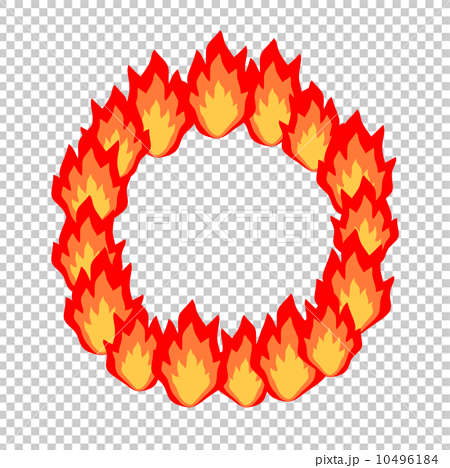 火の輪のイラスト素材