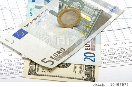 Money for the table with figures. 10497675