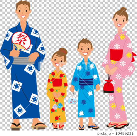 浴衣家庭節日 10499231