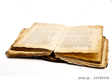 opened old antique book opened old antique book 10499430