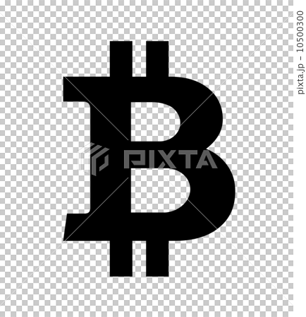 ビットコインのマークのイラスト素材