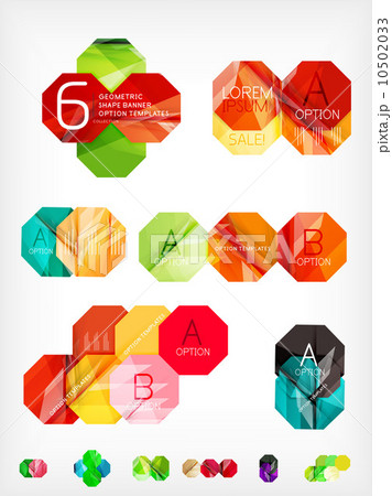 Hexagon geometric shaped web boxes 10502033