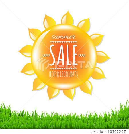 Summer Sale Banner With Sun 10502207