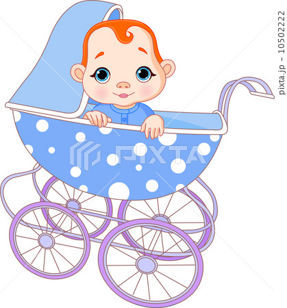 Baby boy in carriage 10502222