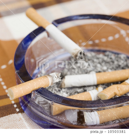 Still life of cigarettes in ashtray 10503381