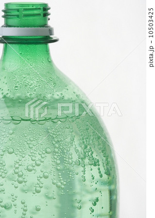 Profile of green plastic soda bottle Profile of green plastic soda bottle 10503425
