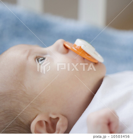 Close up of baby with pacifier 10503456