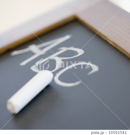 Close up of ABC written on chalkboard 10503581