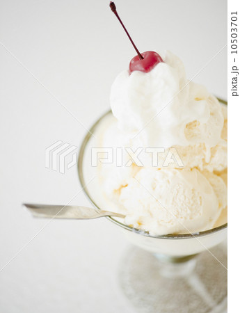 Ice cream with a cherry on top 10503701