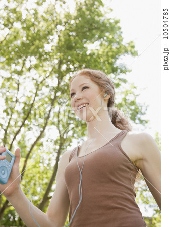 Woman with MP3 Woman with MP3 10504785