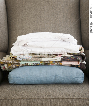 Stack of clean laundry Stack of clean laundry 10504855