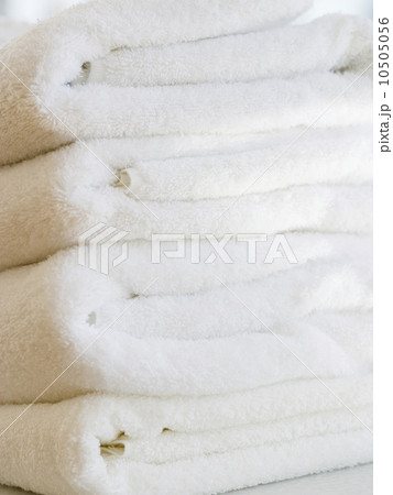 Close up of folded towels Close up of folded towels 10505056