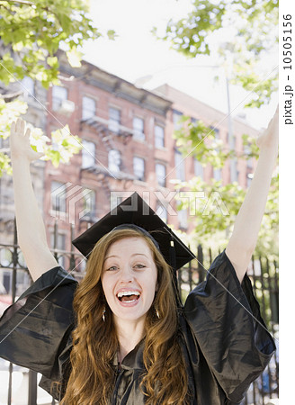 Female graduate celebrating 10505156