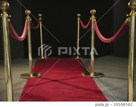 Rope barriers at red carpet event 10506562