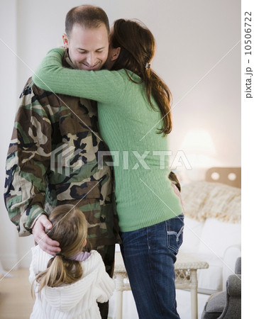 Family embracing Family embracing 10506722