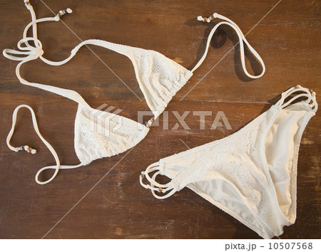 White bikini on table White bikini on table 10507568